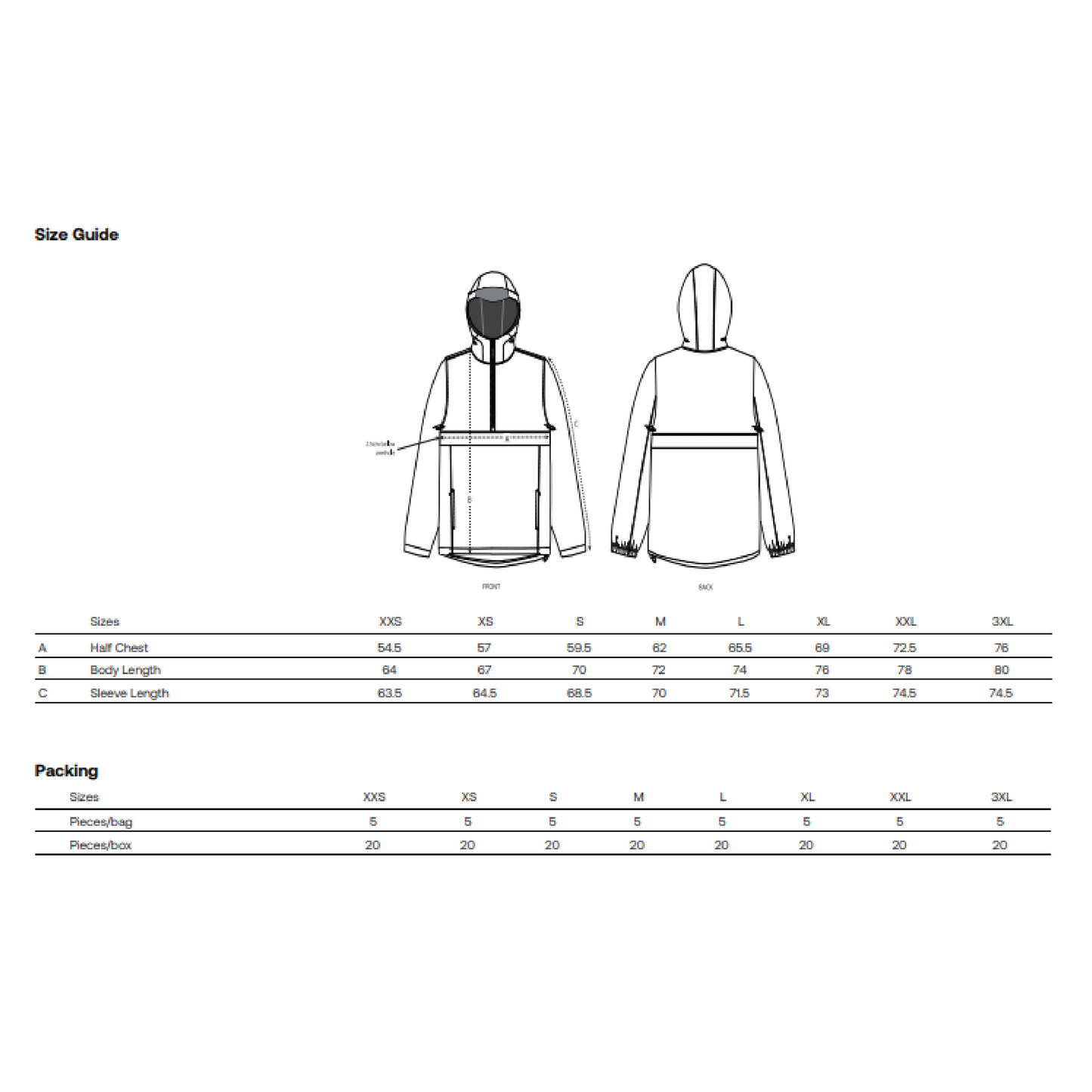 OUTLET // Speeder // Over the head jacket // Black